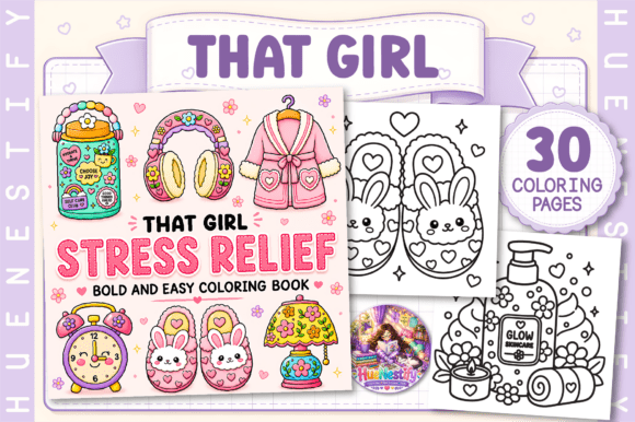 Download That Girl Stress Relief Coloring Book - Color Collection