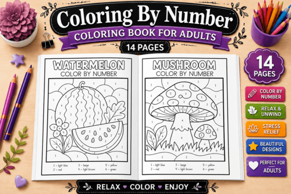 Download Color by Number Coloring Book for Adults - Color Collection