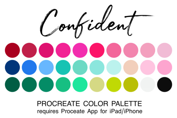 Download Confident Procreate Color Palette - Premium Bundle