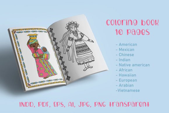 Download Coloring Book. Diversity Characters - Color Collection