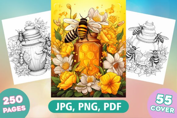 Download 250 Honey Bee Coloring Book for Adults - Color Collection