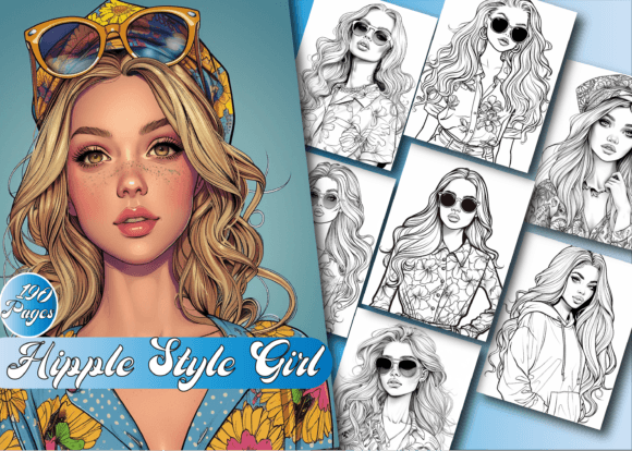 Download Hipple Style Girl Coloring Book - Color Collection