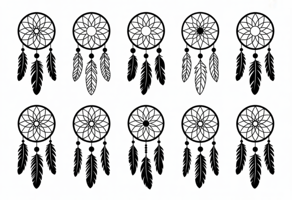 Download Dreamcatcher SVG Bundle Boho Feather - Boho Collection