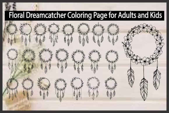 Download Floral Dreamcatcher Coloring Page - Color Collection