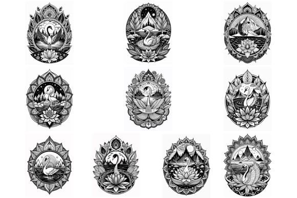 Download Swan Mandala Coloring Page for Adults - Color Collection
