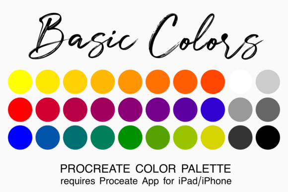 Download Basic Colors Procreate Color Palette - Premium Resources