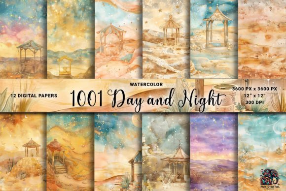 Download Watercolor Arabian Desert - Color Collection