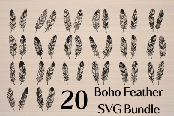 Download Boho Feather SVG Bundle - Boho Collection