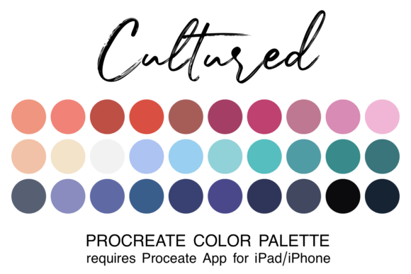 Download Cultured Procreate Color Palette - Premium Resources