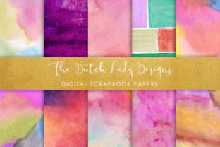 Download Waterpaint Texture Scrapbook Papers Multicolor - Color Collection