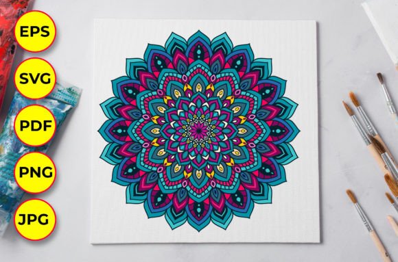 Download Colorful Mandala Clipart Design 06 - Color Collection
