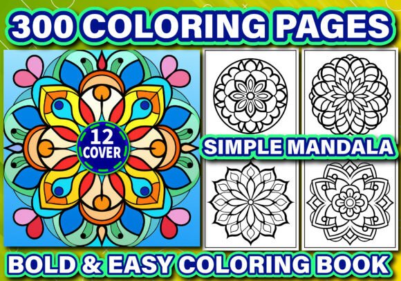 Download Simple Mandala Bold &amp; Easy Coloring Book - Color Collection