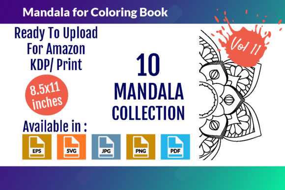 Download Mandalas for Coloring Book Vol - 11 - Color Collection