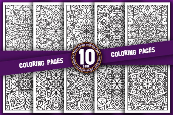 Download Flower Mandala Coloring Page Bundle - Color Collection