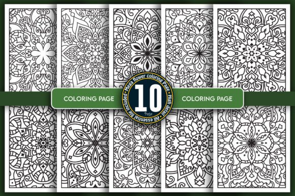 Download Flower Mandala Coloring Page Bundle - Color Collection