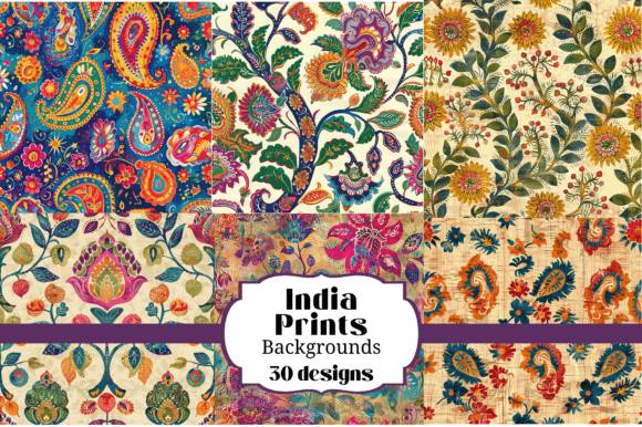 Download 30 Colorful India Prints Seamless - Color Collection