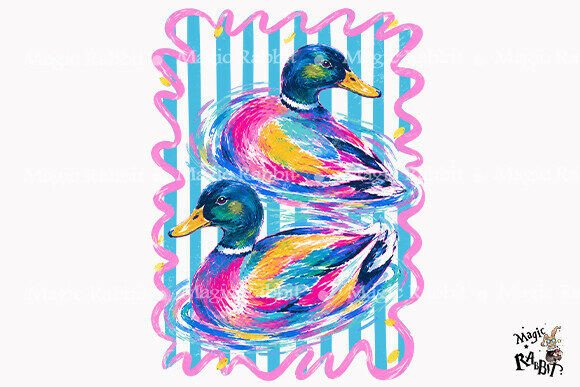 Download Colorful Mallard Duck PNG - Color Collection