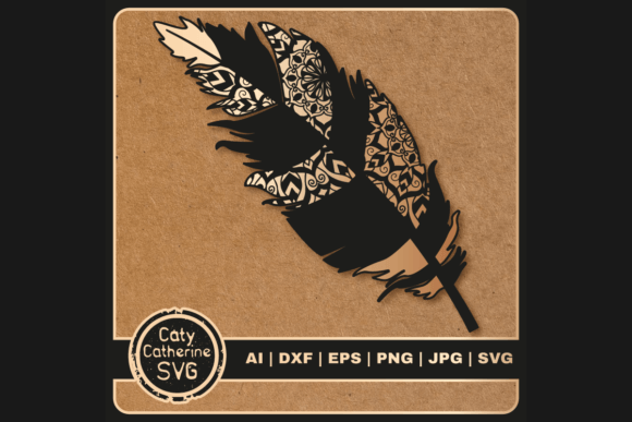 Download Zentangle Boho Feather SVG - Boho Collection