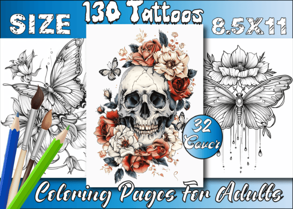 Download Tattoos Coloring Book for Adults - Color Collection