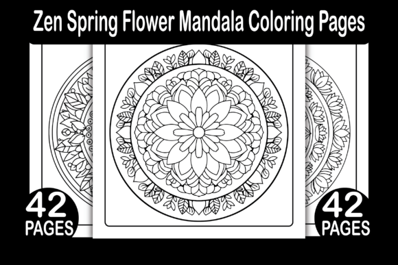 Download Zen Spring Flower Mandala Coloring Pages - Color Collection
