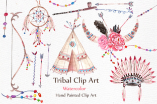 Download Watercolor Tribal Clipart - Color Collection