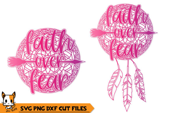 Download Faith over Fear Boho Dreamcatcher - Mandala - Boho Collection