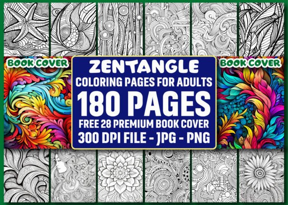 Download 180 Zentangle Coloring Pages for Adults - Color Collection