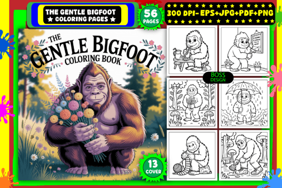 Download The Gentle Bigfoot Coloring Pages - Color Collection