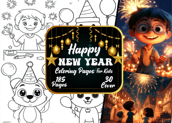 Download Happy New Year Coloring Boo for Kids - Color Collection