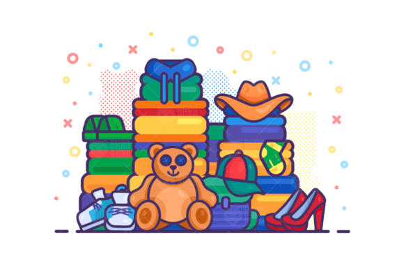 Download Textile Shopping Illustration - Textile Collection